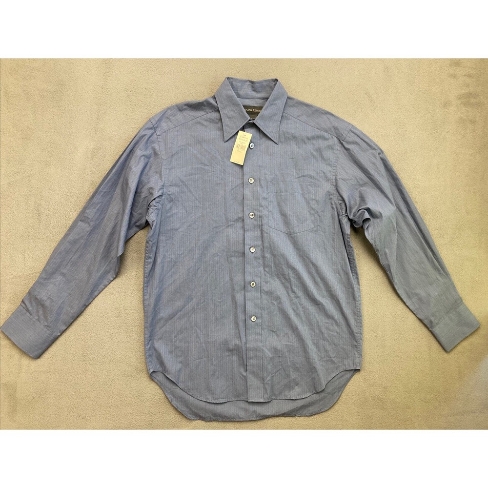 Banana Republic, Men's Long Sleeve Button Up Shirt, Blue, Size S, NWT